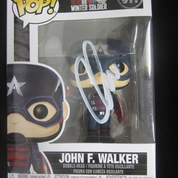 Chris Evans signed Funko Pop! Vinyl: Marvel - John F. Walker #811 w/COA - Picture 1 of 3